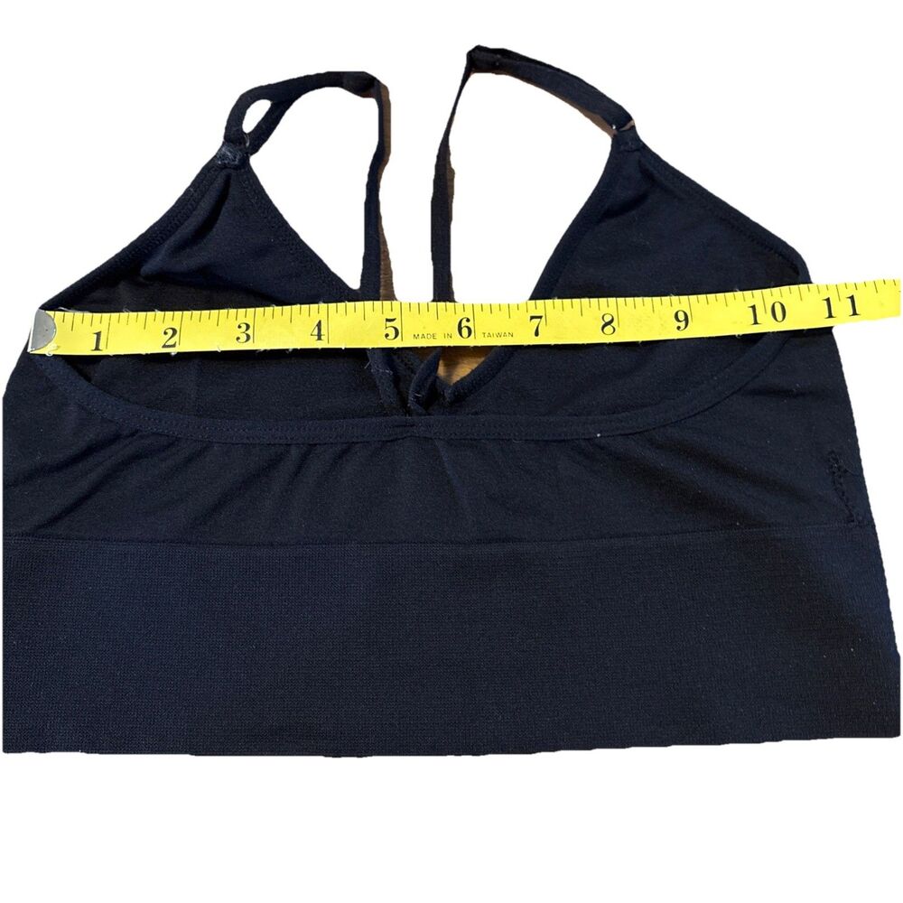 Women's /Junior Danskin NOW Racerback Sports Bra  Size M Black See Measurements - Picture 7 of 8